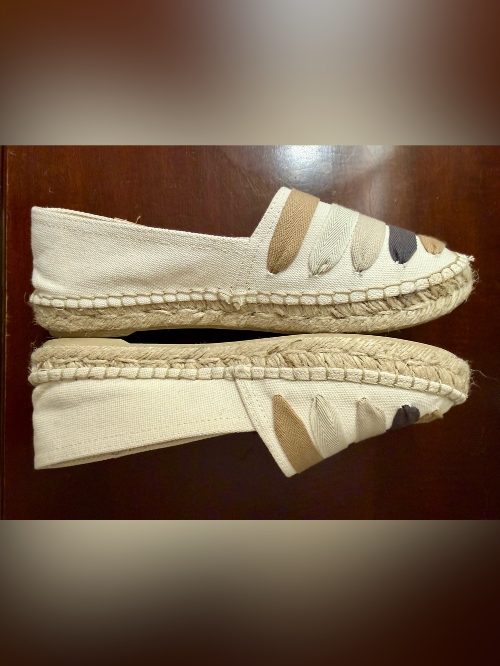 TONI PONS WOMEN'S FLAT ESPADRILLE WITH RIBBONS EARTH COLOR - Picture 5 of 8